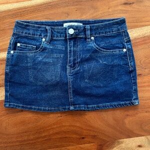 Madden Girl Indigo Denim Skirt